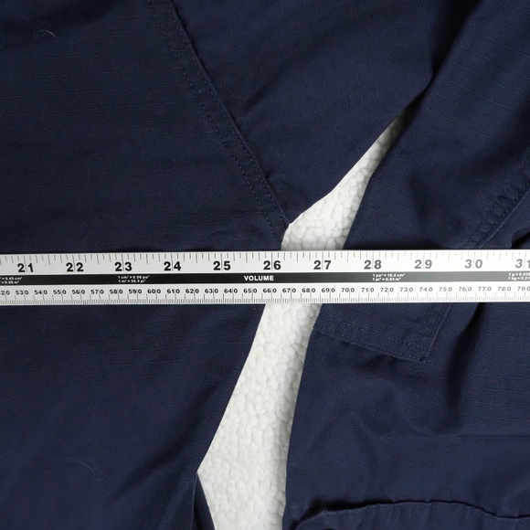 Propper Button Up Shirt Mens Extra Large Navy Blue Long Sleeve Rip Stop Workwear - Picture 8 of 9